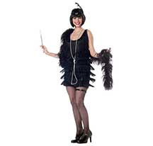 costume fashion flapper black