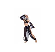 black arabian dancer costume